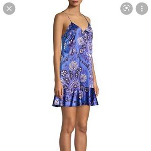 Caroline Constas Tina print slip mini dress